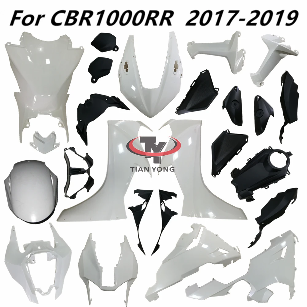 Motorcycle Unpainted Bodywork Fairing Components ABS Injection Plastic parts For CBR1000RR 2017 2018 2019 CBR1000 CBR 1000 RR