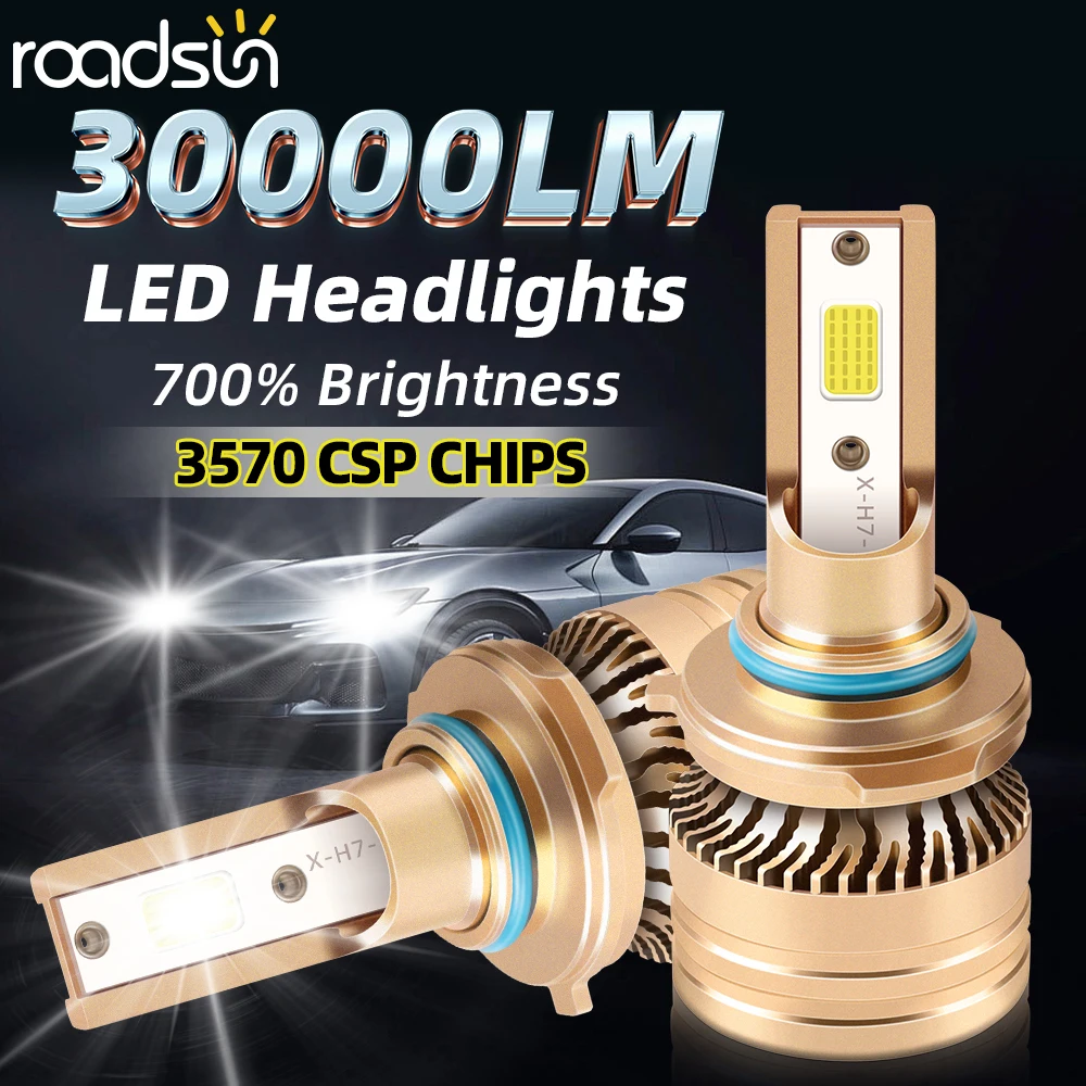 H4 Canbus LED Headlight 180W H7 H1 H11 H8 9005 9006 HB3 HB4 H9 6500K Fog Lights Mini Auto Bulbs 30000 LM Front Lights LED 2PCS