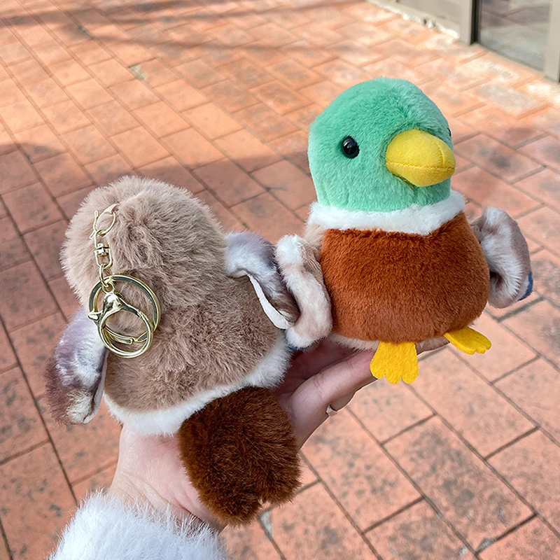 10cm boneca de brinquedo para a menina presente plushie brinquedos de pelúcia chaveiro saco pingente bonito pardal boneca pequeno pingente ins bonito pássaro pelúcia