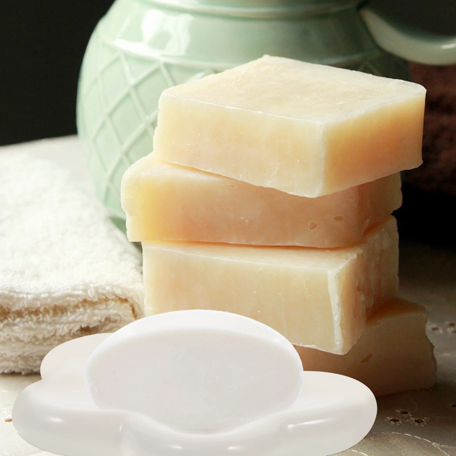 

Self Draining Ceramic Soap Dish Cloud Holder Round Bathroom Decorative Tray Shaped