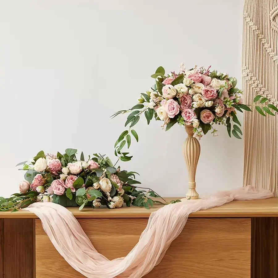 Artificial Flower Silk Peony rose Home Vase Outdoor garden Festival Table Decoration DIY Wedding bridal bouquet Hot sale Props