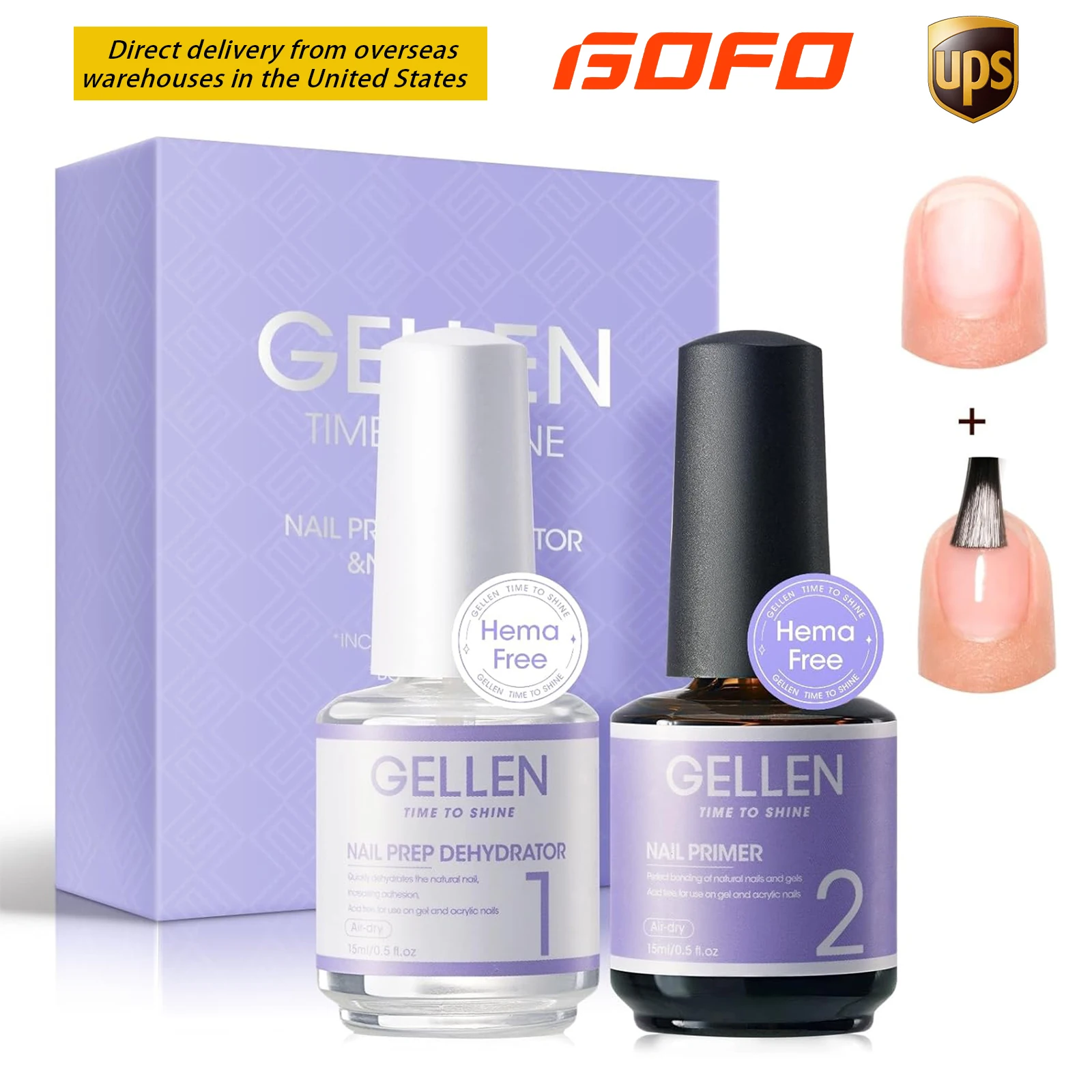 

Professional Natural Nail Dehydrator Acid-Free Primer Acrylic Powder Press ons Long Lasting Adhesion Gel Nail Polish Quick Dry