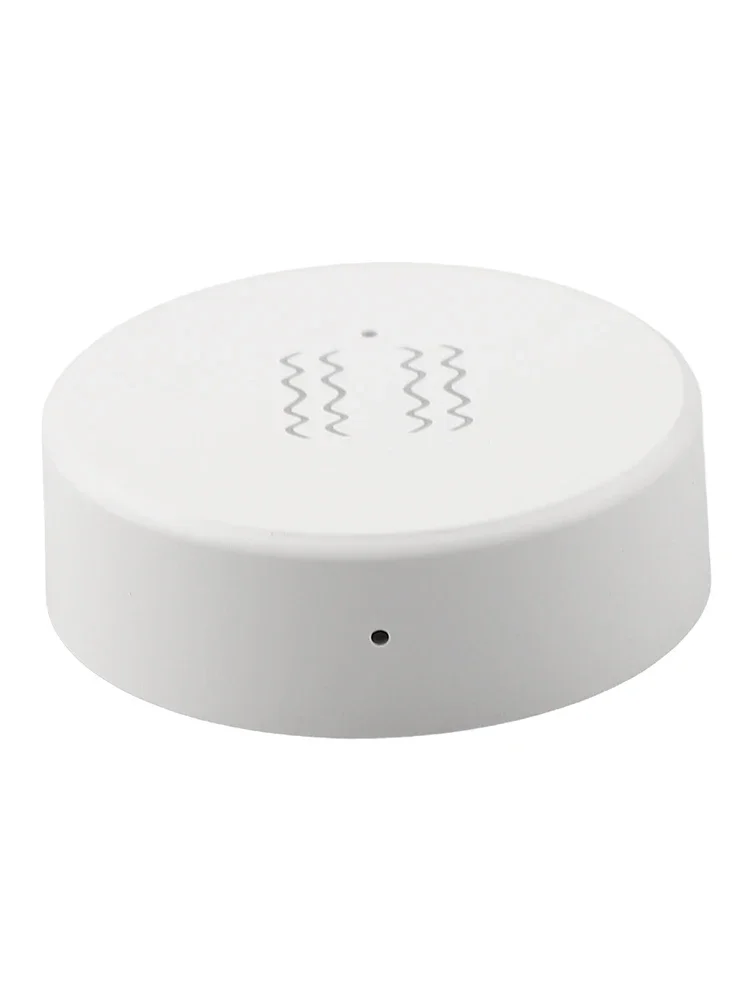 For Tuya For Zigbee Smart Vibration Sensor Tilt Sensor Realtime Monitoring Alarm 40*40*13mm  Receive Real-time Push Notification