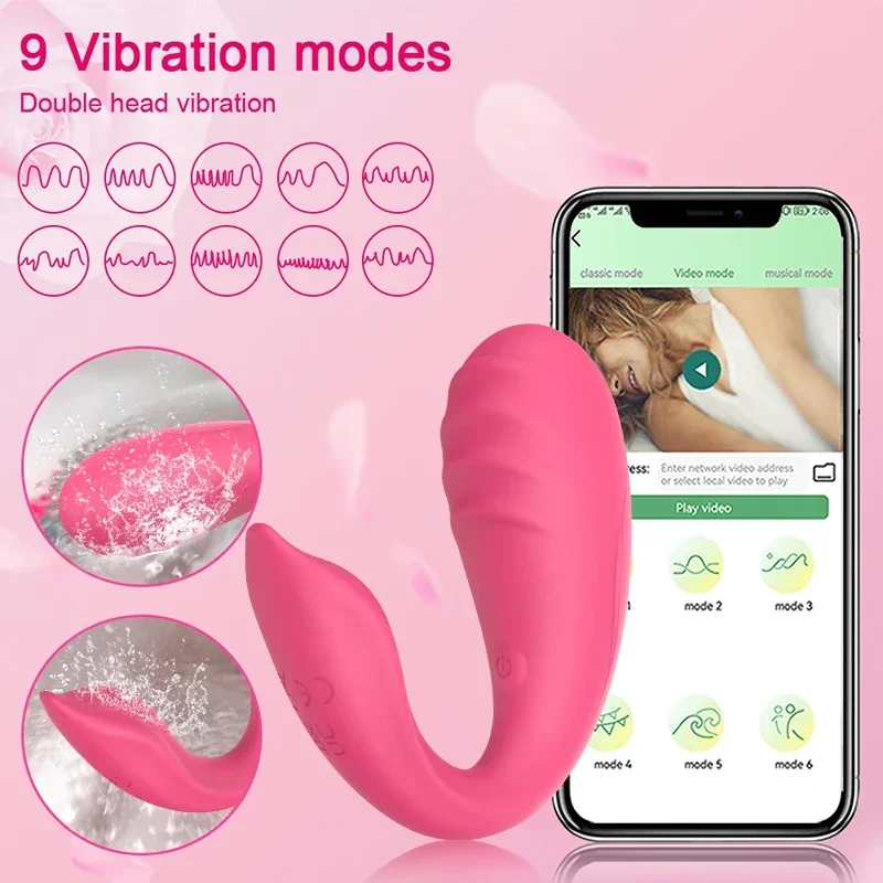 ไร้สายบลูทูธVibratorหญิงAPPรีโมทคอนโทรลไข่G Spot Clitoris Stimulatorนวดเพศของเล่นสําหรับผู้หญิงผู้ใหญ่สินค้า