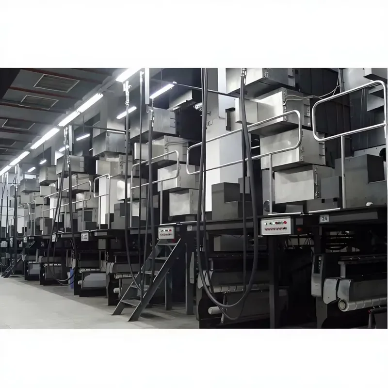 FDY fiber drawing multifilament machine, live machine and PLC, for polyester filament production, textile machinery