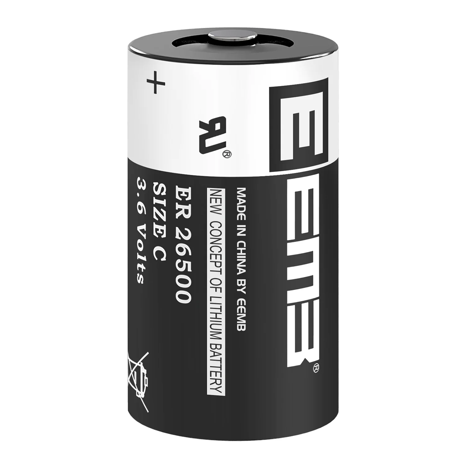 EEMB 3.6V 26500 C Size Batteries 9000mAh ER26500 Lithium Battery Non-rechargeable for Water/Gas Meter Window Sensor Home Monitor