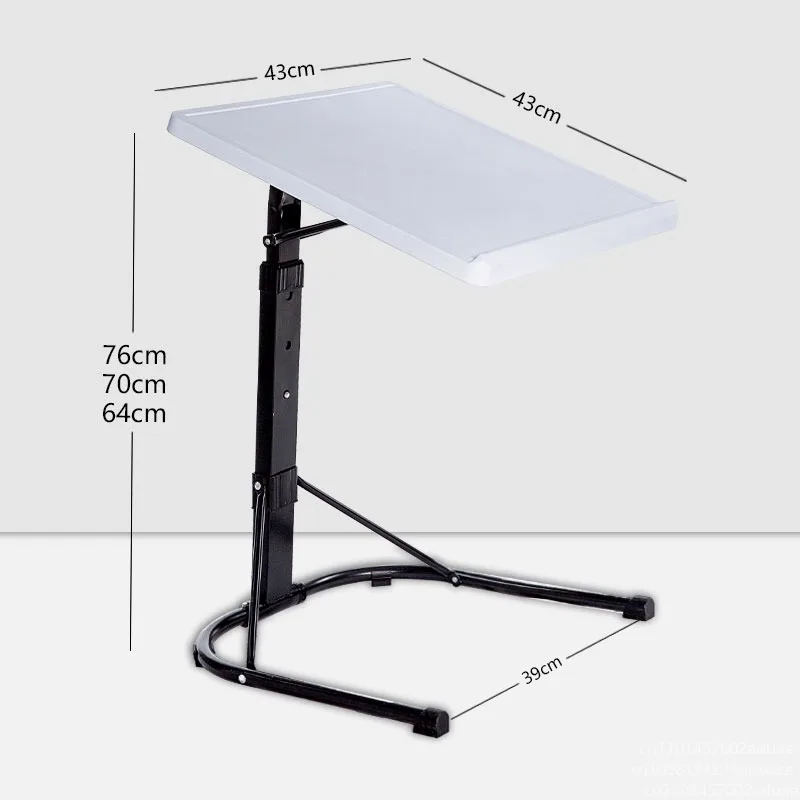 Folding Laptop Table Portable Vertical Computer Desk With Adjustable Height Tilt Angle Liftable Mobile Office Table Bedside Sofa