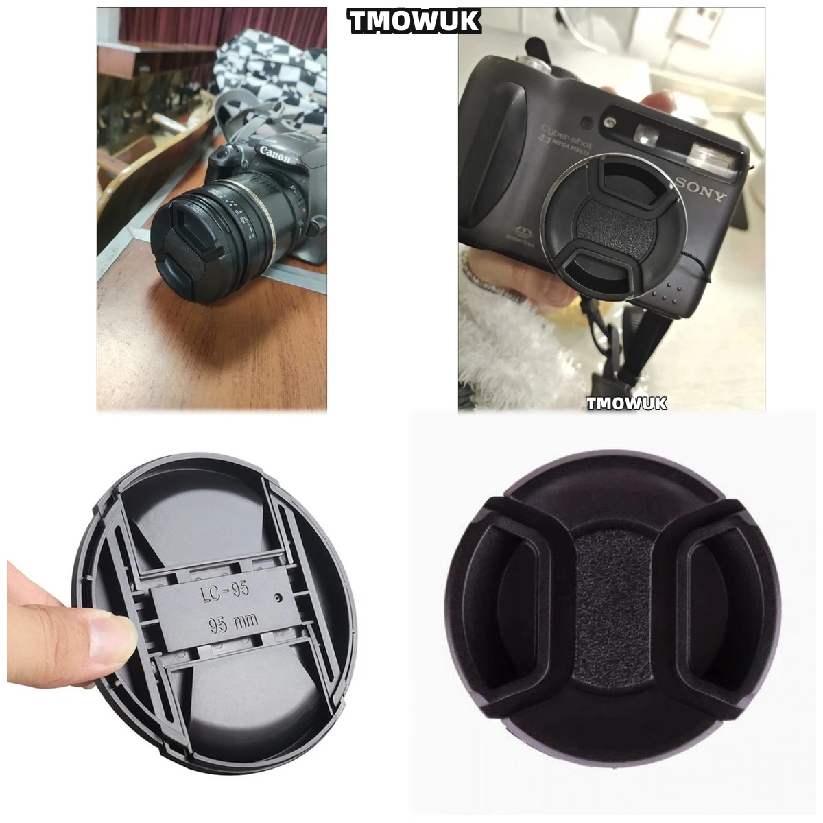 

For FUJIFILM X-Pro3 X-T70 X-A3 X-H2S X-T4 X-M1 X-E4 X-T30 Mark II X-T100 X-T1 Camera Lens Cap Protective Cover Center Pinch Snap