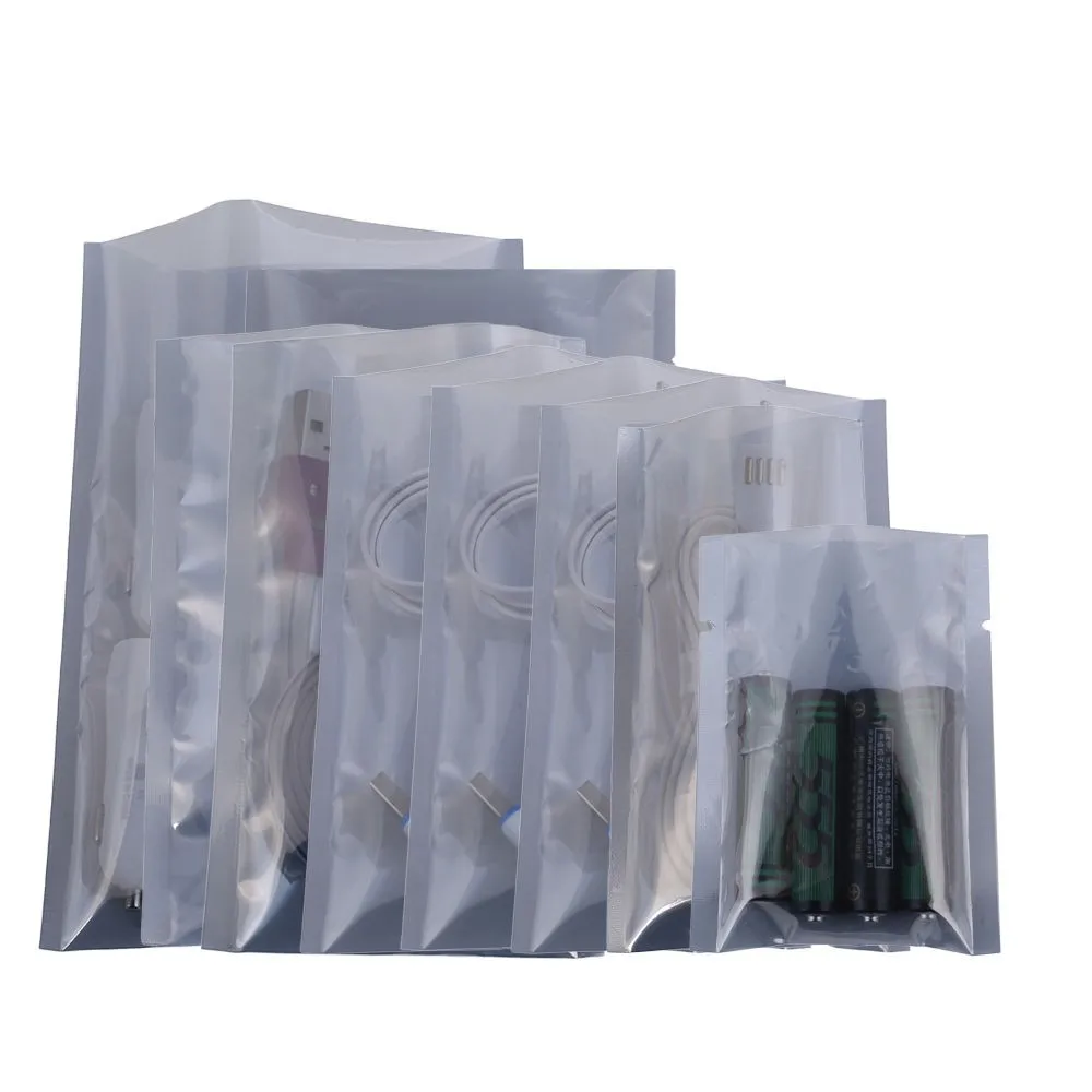 100Pcs Open Top Anti Static Shielding Bag ESD Anti-static Instruments Package Pouch Hot Fidget Spinner Toys Bags