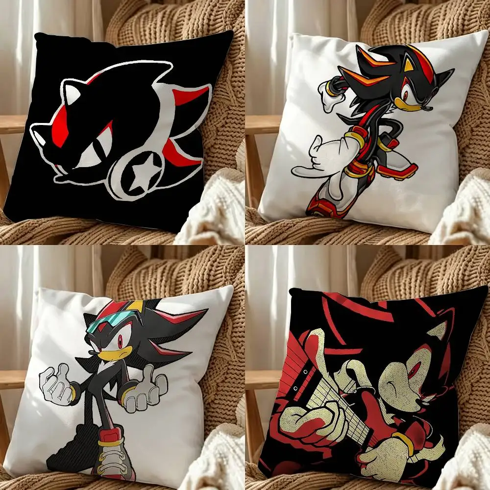 Game S-Shadow The H-Hedgehogs  Square Double-Sided Printed Pillow Case Sofa Cushion Cover Bedroom Bedside Decor