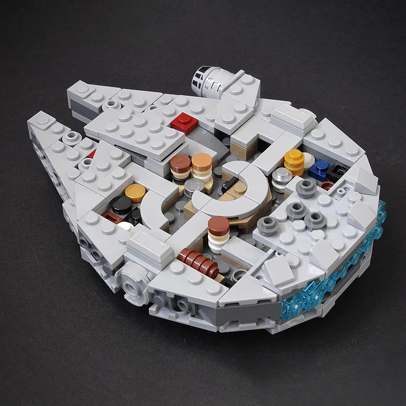 386PCS MOC Star Batter Micro Millenniumes Falcon Compact Gedetailleerde DIY Model Bouwstenen Cadeau