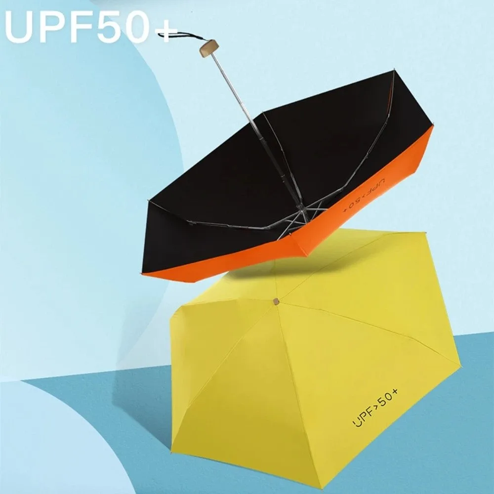 Portable Ultraviolet Protection Pocket Rain Umbrella Folding Dual Use Sun Umbrella Mini Ultralight Sun Shade Umbrella Outdoor