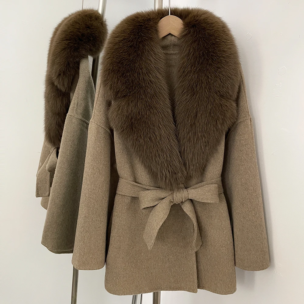 Women's Winter Coat Korean Reviews Many Outer Jacket with Fur Wool & Trench Coats Outerwear Warm High Quality Women's Clothing