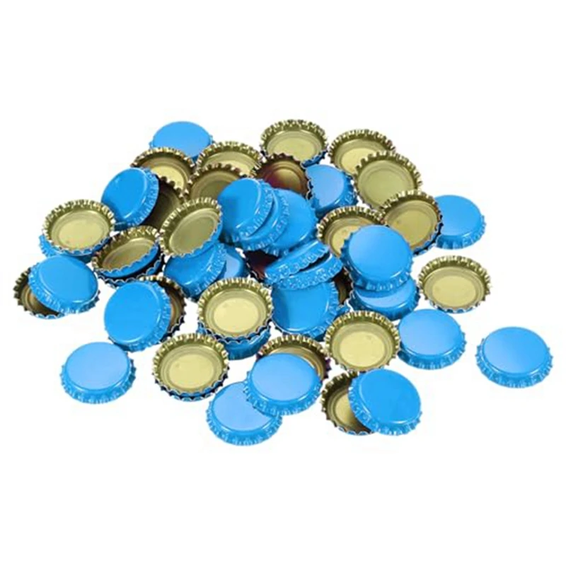 160 PCS Bottle Caps For Crafts, 1 Inch Decorative Metal Beer Bottle Caps Bulk Flattened Charm For DIY Craft