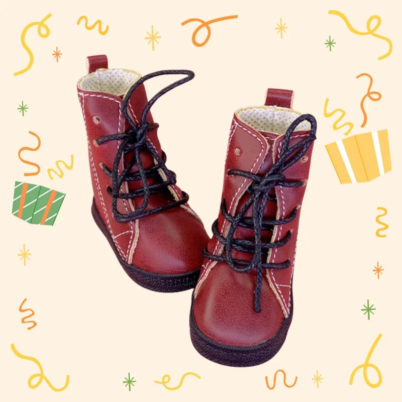 Original 6cm One Fourth Boots For Minifee Paola Reina Dolls Shoes for Mia Doll 1/4 Shoe Dolls Toy Accessories For Kids Girls