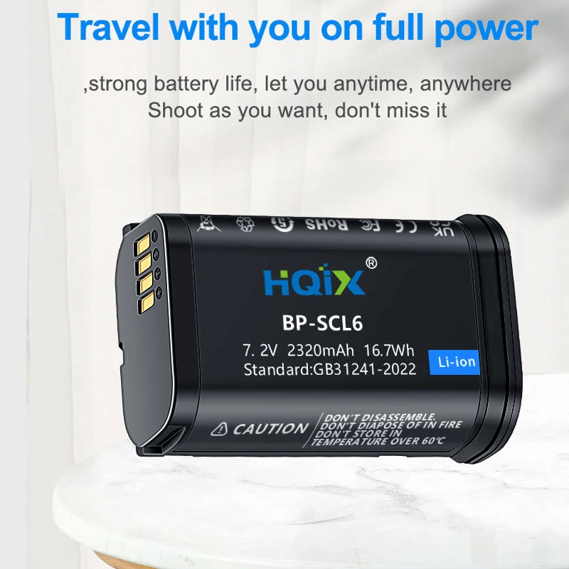 HQIX for Leica Q3 43 Q3 SL3 Camera BP-SCL6 Battery USB Dual Charger