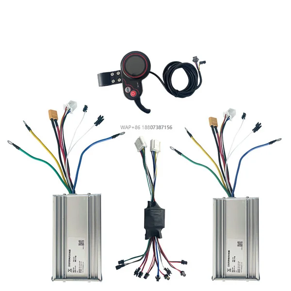 

60v 45A / 50A Mobility Scooter Spare Parts Motor Controller Kit With Finger Throttle Intelligent Display