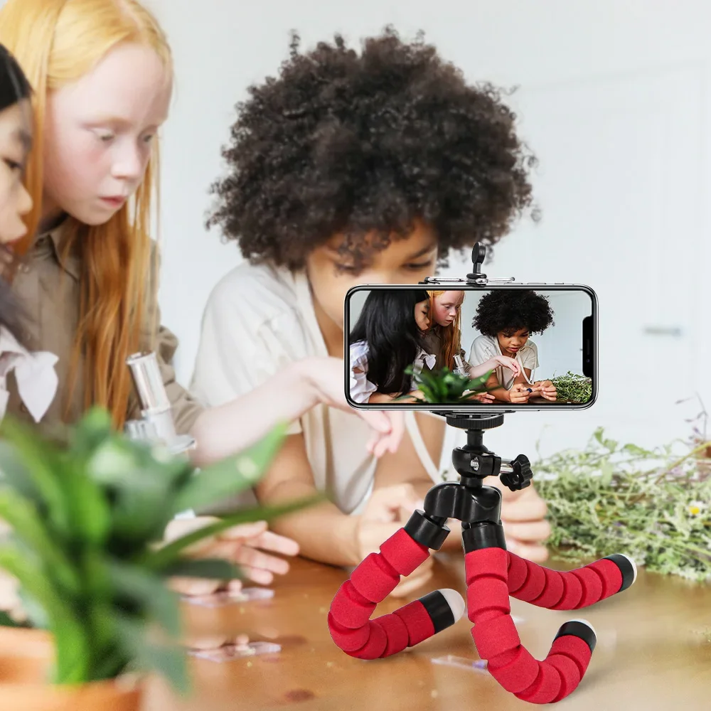Tripod For Phone Flexible Sponge Octopus Mini Tripod For IPhone Mini Camera Tripod Phone Holder Clip Stand - view 3