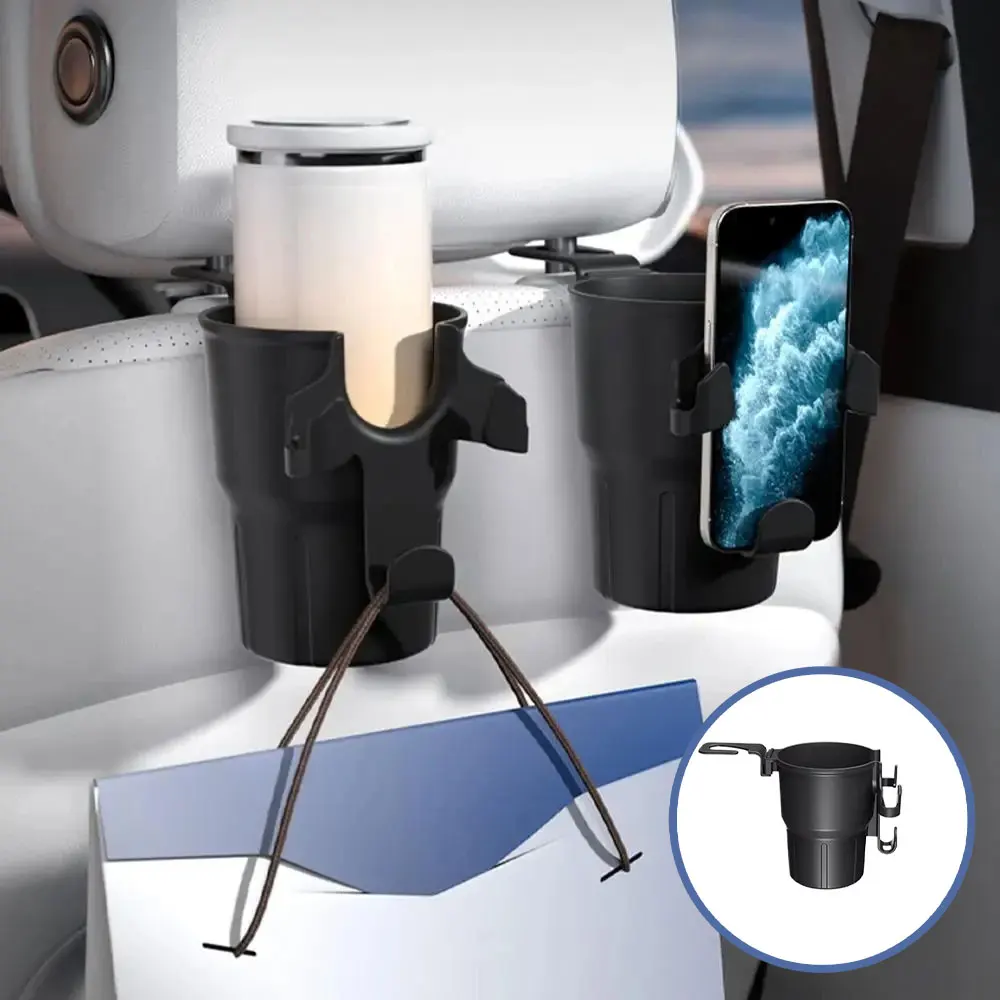 Multifunktionale Auto Klimaanlage Vent Kopfstütze Tasse Halter Trinken Flasche Hängen Halterung Organizer Auto Haken Lagerung Telefon Halter