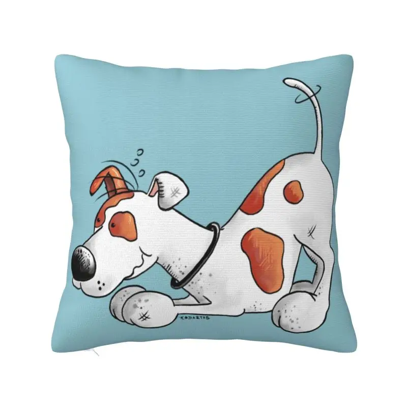 

Custom Jack Russell Terrier Square Pillow Case Decoration Pet Cushion Cover Throw Pillow for Living Room Double-sided Printing