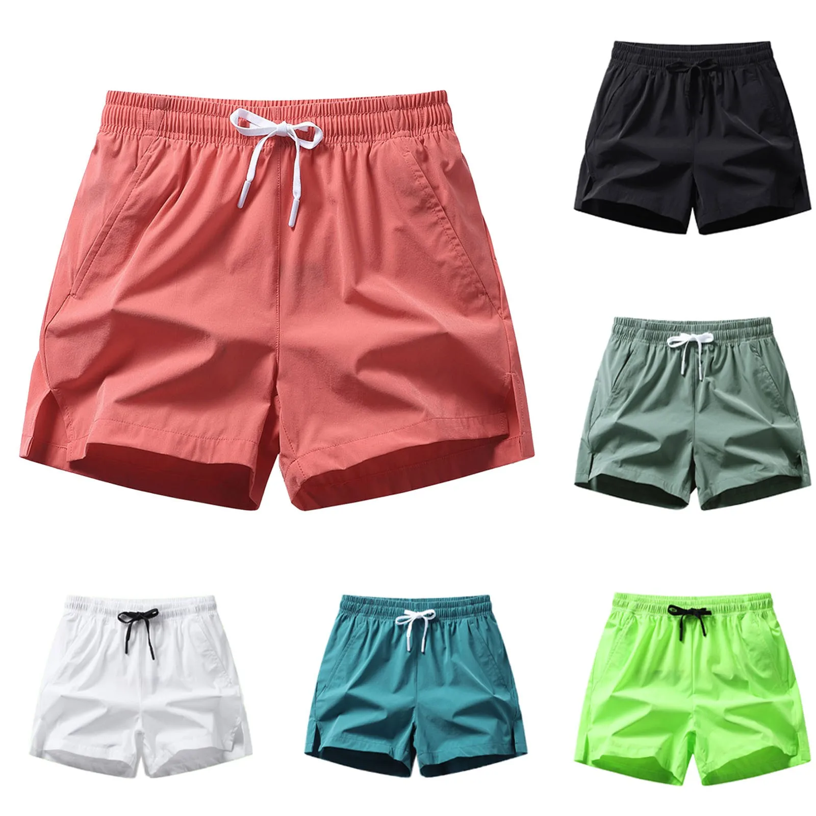 2024 New Sport Shorts Women Summer Loose Ice Silk Pants Sportswear Loose Boardshorts Pocket Breathable Short run Sports Trouser