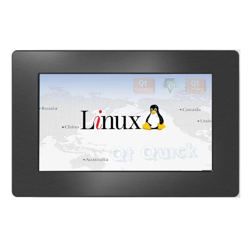 800x480 Capacitive or resistive touch screen ethernet port 7 inch Linux system lcd hmi for home automation