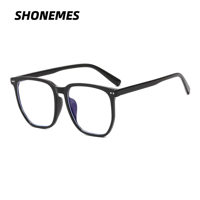 

SHONEMES Anti Blue Light Glasses TR90 Frame Retro Oversized Eyeglasses Optical Computer Eyewear for Women Men