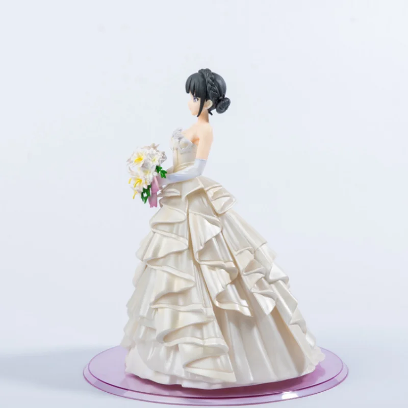 22cm Rascal Does Not Dream Of Bunny Girl Senpai Makinohara Shoko In Wedding Dress Anime Girl Figure Boys Collection Desktop Toys