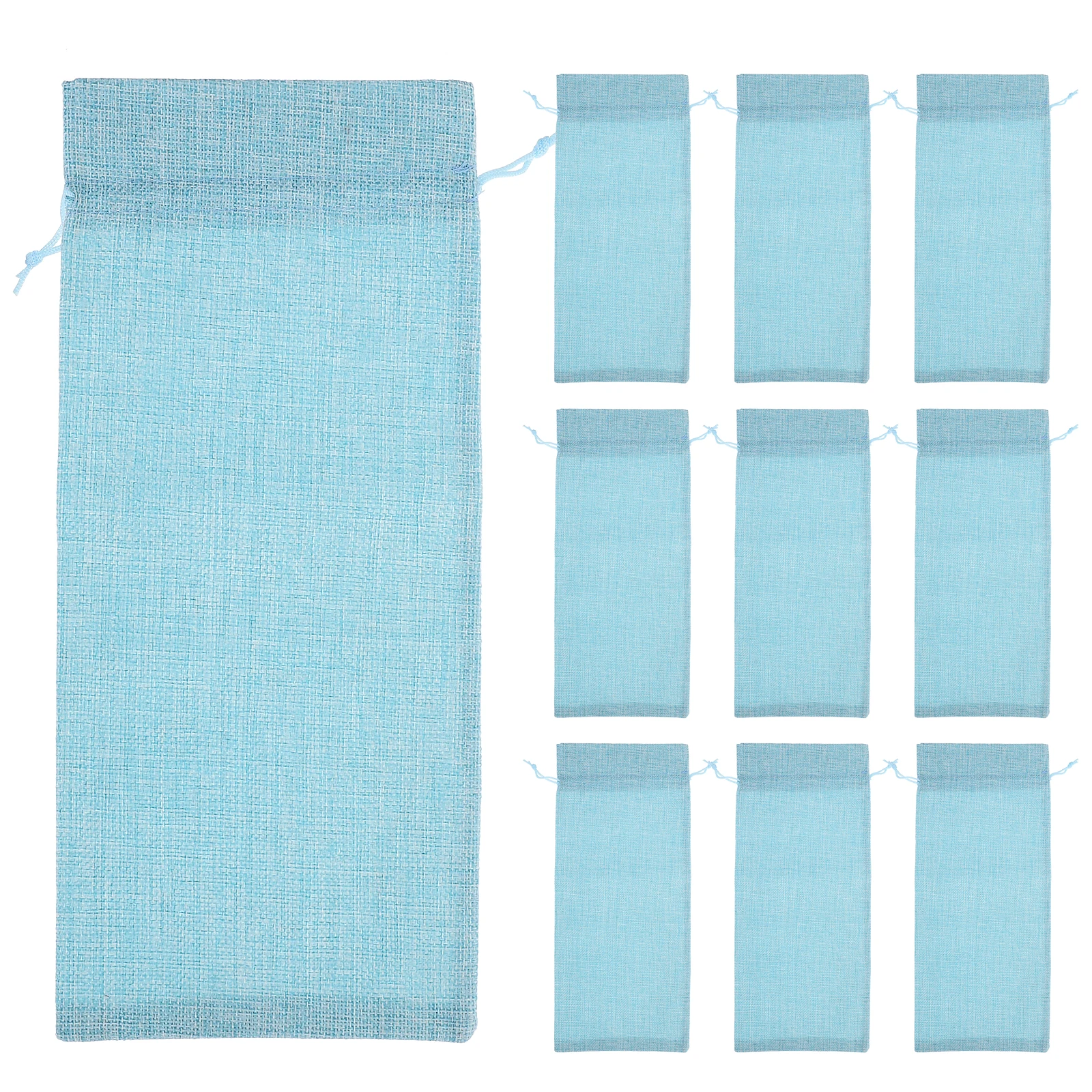 

Wine Bags Linen Drawstring Bottle Gift Bag Reusable Tote Packaging Pocket Wedding Party Christmas Banquet Festivals