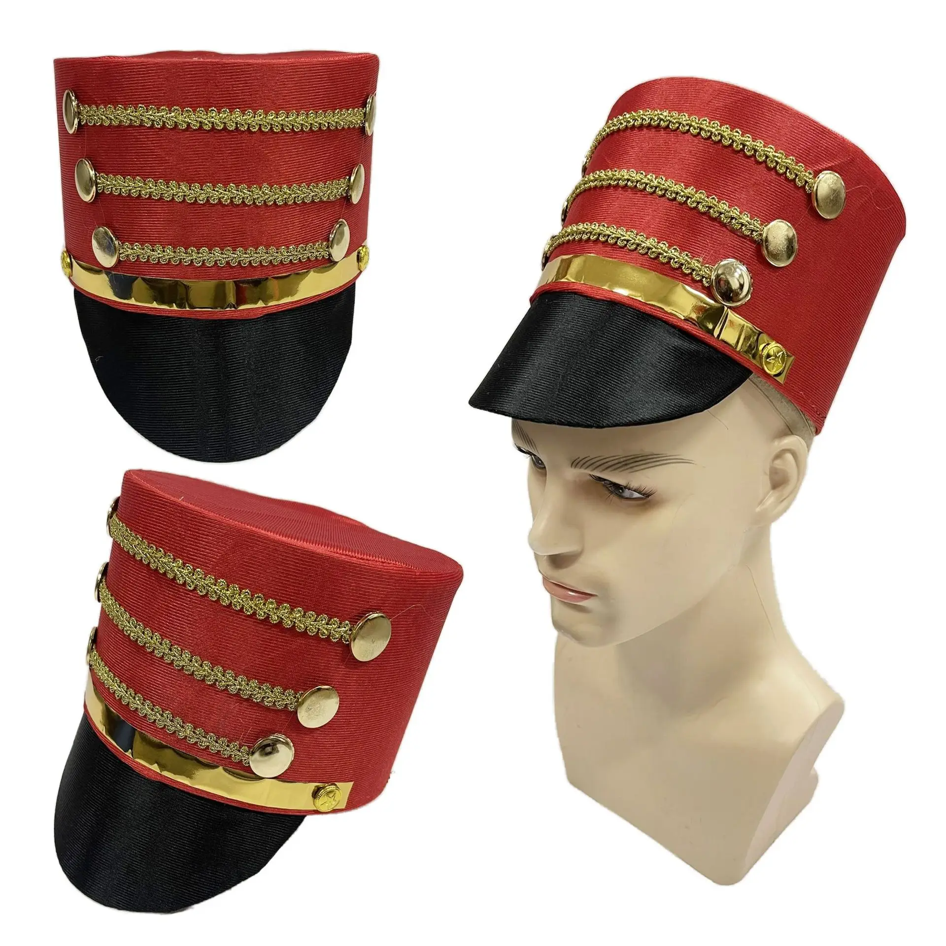 Funny UK Tall Bowler Hat Band Performance Ceremonial Hat Mardi Gras Party Props Porter Hat