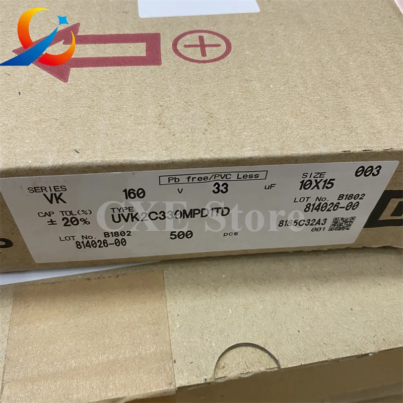 20PCS VK 160V33UF Volume 10X15MM  Nichicon Electrolytic Capacitors UVK2C330MPD1TD 33UF 160V  NEW