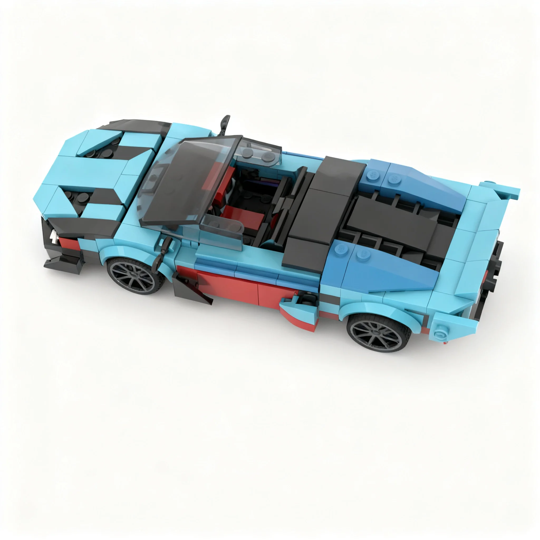 346pcs MOC City Champions Italian Supercar Fenomeno Roadster Model Building Blocks Architecture Toys Birthday Gifts Assemble Art