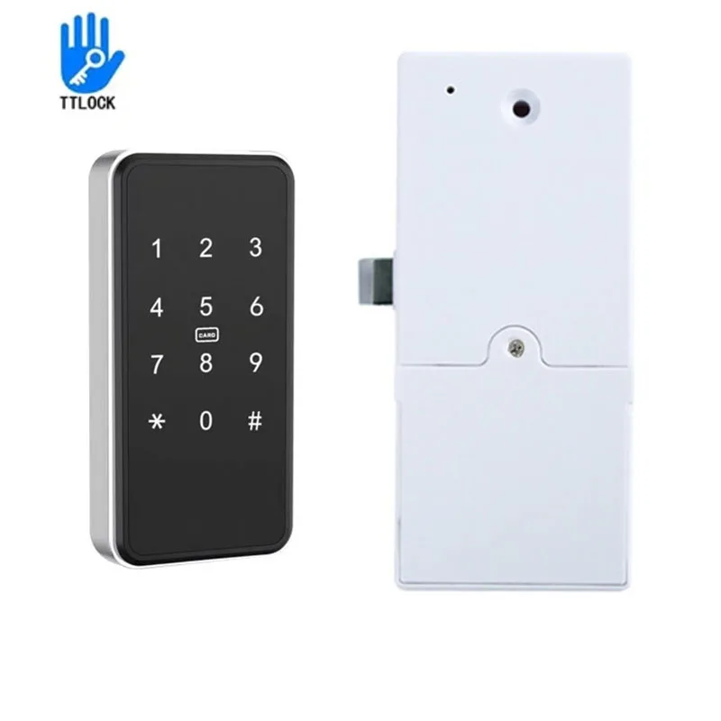 Battery IC CARD Smart Drawer Lock Privacy Security Lock For School Wardrobe File Case Mail box TTLOCK Bluetooth APP Unlock