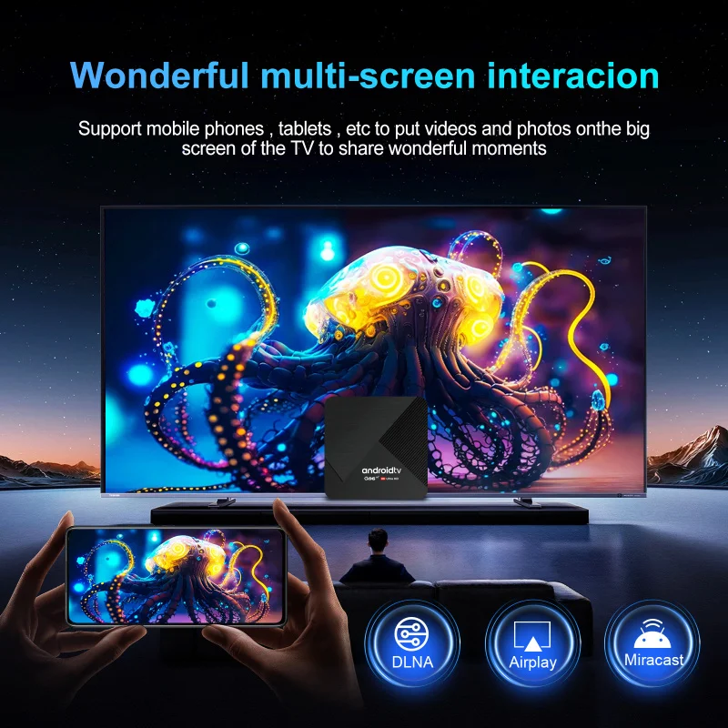 Android 15.0 IPTV Smart TV Box 4K Q96 H616 Media Player 5G 4G Dual WiFi BT5.0 Voice Remote Allwinner H616 HD 8K Set Top Box