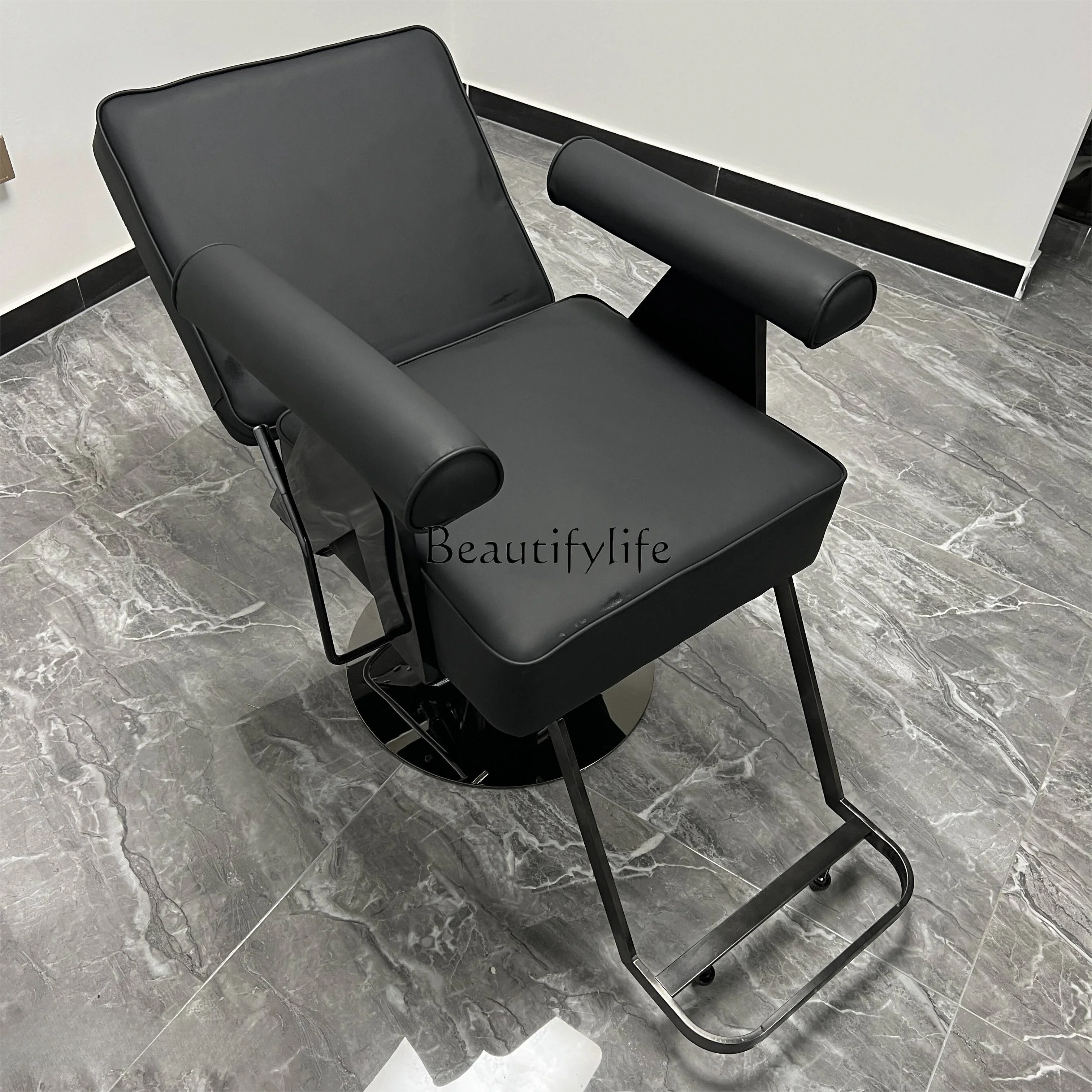 

High-End Hair Salon Chair for Hair Salon Stool Shaving Recliner Barber Shop Can Be Put down and Lifted