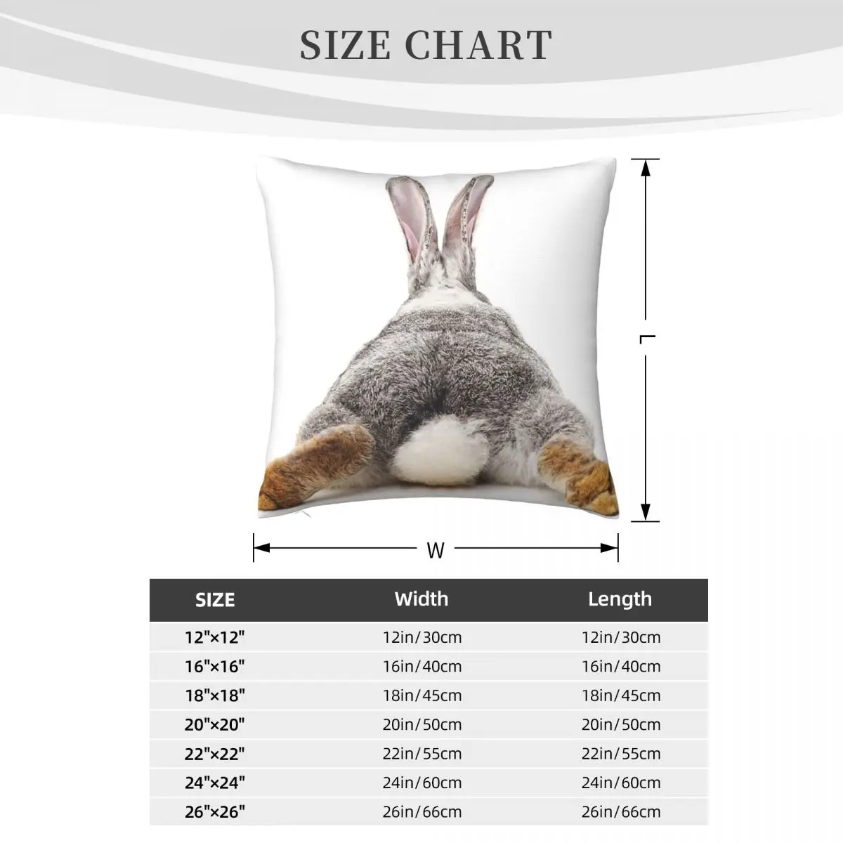 Animal Cute Rabbit Painting Printed Decorative Cushion Cover 100% Polyester Pillow Case Nordic Cushion Cover Sofa Car Decoration