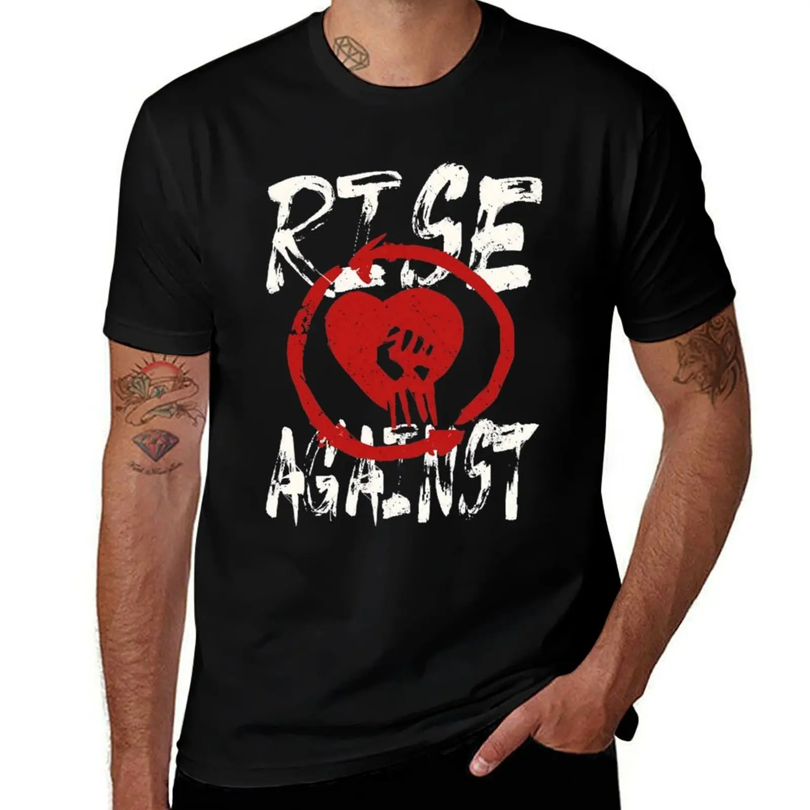 

rise against band T-Shirt korean fashion Aesthetic clothing quick-drying graphic t shirts heavyweight t shirts for men