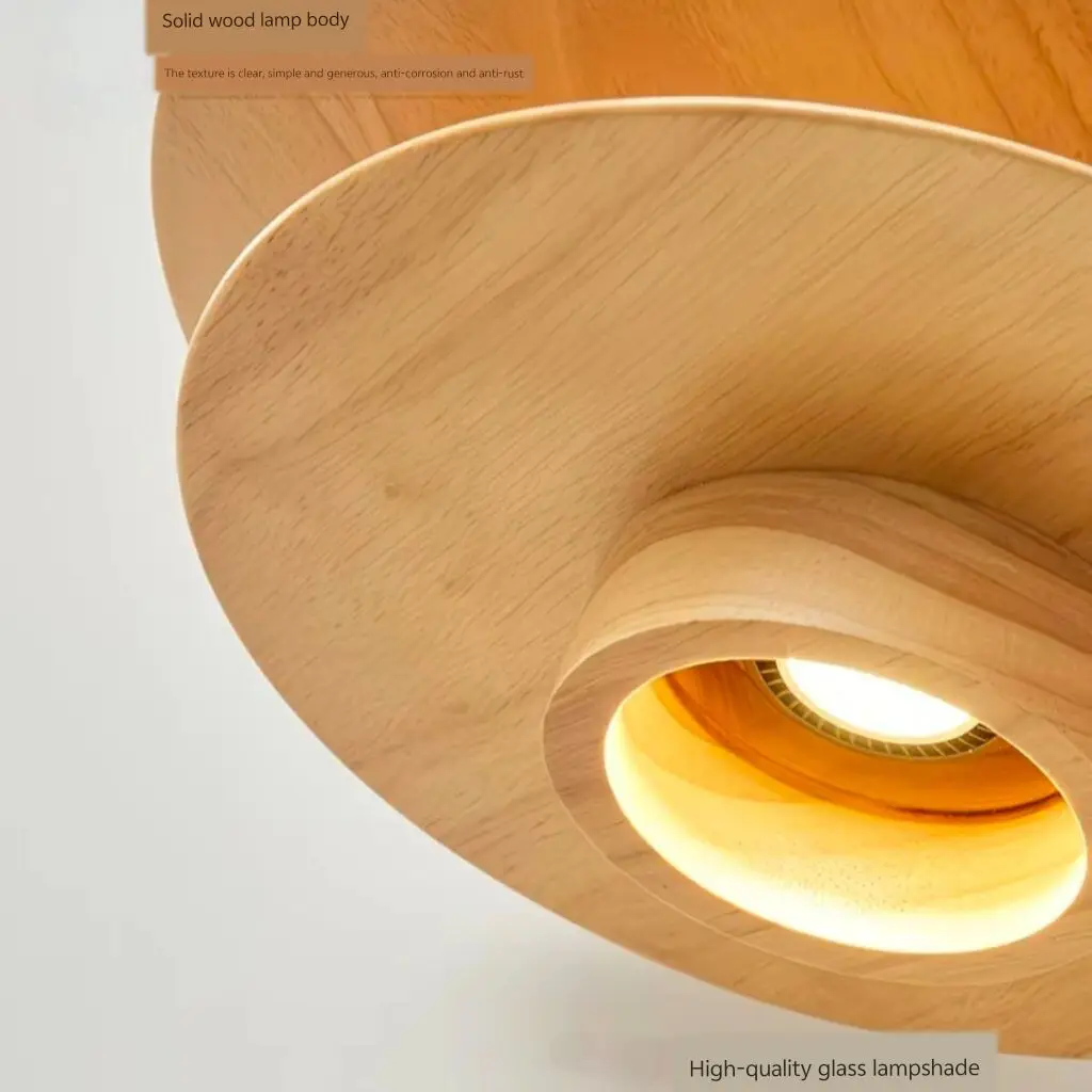 Lustre nordique en bois massif, lustre vintage pour salon de thé et restaurant de style sud-est asiatique, lustre de bar en bois rustique