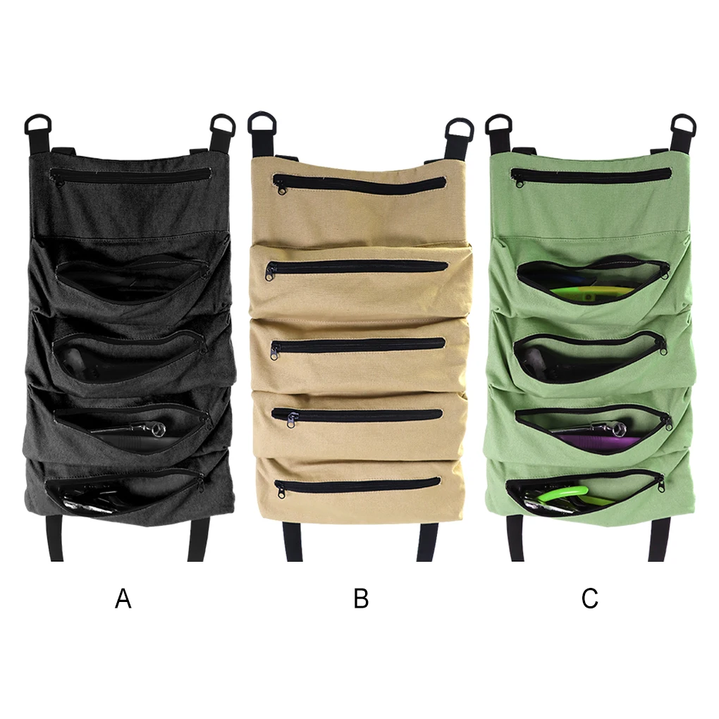 다목적 도구 롤 백 도구 및 액세서리용 다용도 정리함 다기능 도구 가방 녹색