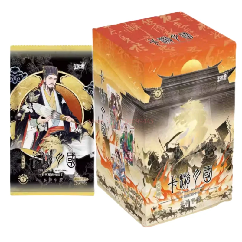 Carte KAYOU trois royaumes authentique, expédition nord vers les plaines centrales, jouets périphériques Anime, carte Flash, cadeaux
