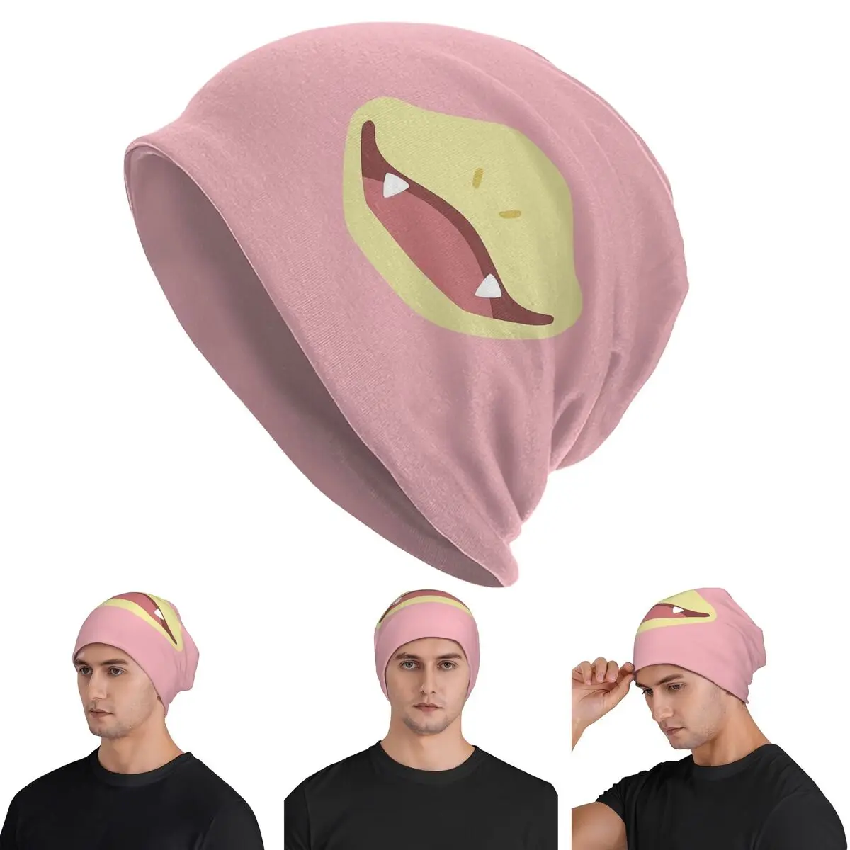 

Slowpoke Poke Maniac Mouth Skullies Beanies Hats Warm Autumn Winter Outdoor Cap Knitted Bonnet Caps for Men Women Adult