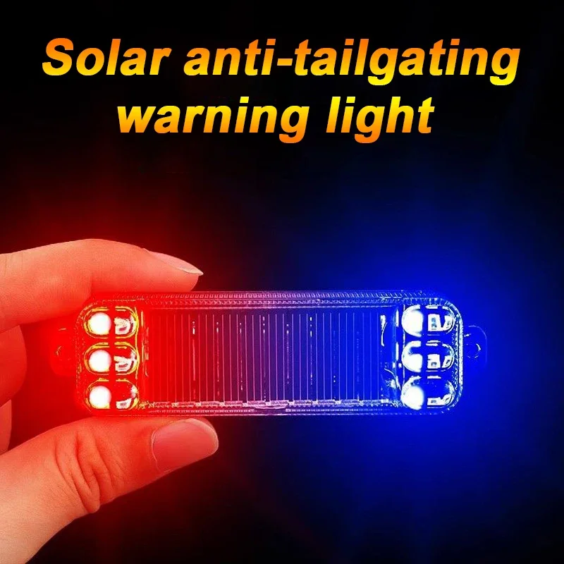 Car Motorcycle Flashing Light LED Lights Ultra-bright Warning Lamp Solar Safety Lights Flashing Lamps Waterproof Tail Lights