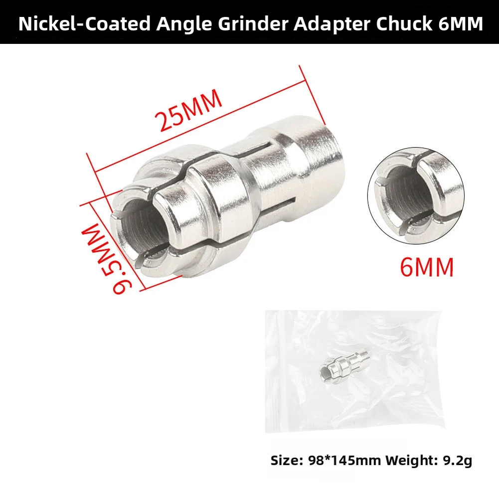 Grinder Adapter Head for Electric Angle Grinders Enables Straight Grinding Function with Triple Chuck Size Support
