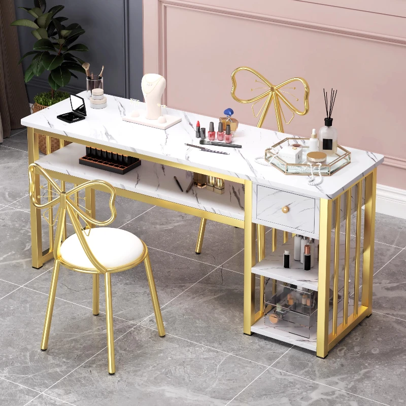 

Professionals Chairs Luxury Nail Table Organizer Drawer Beauty Salon Nail Table Manicure Nordic Tavolo Unghie Furnitures