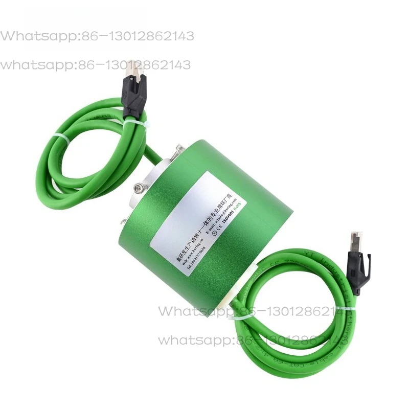 Ethernet cable slip ring 100M/1000M network cable slip ring 360 degree rotary joint video signal collector ring
