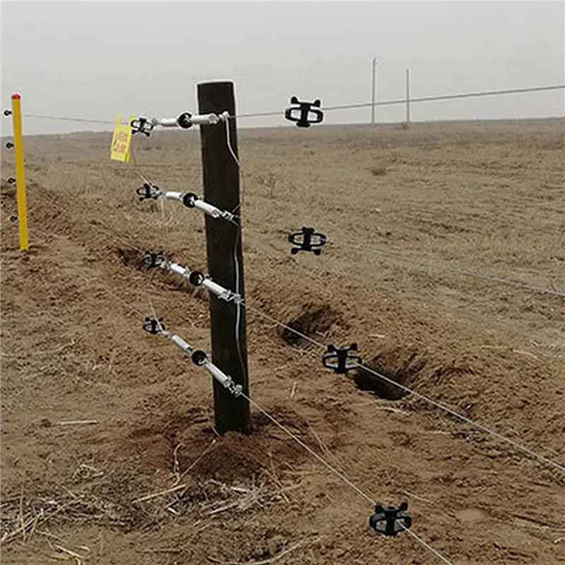 ABBN-Plastic Electronic Fence Wire Tensioner Livestock Electric Fence Wire Portable Tape Tighteners For Farm Accessories 96Pc