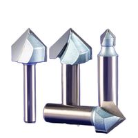 Weitol 1pcs 1/2 or 1/4  inch CNC router bits for  wood tungsten carbide V groove bit 90 degree woodworking tools