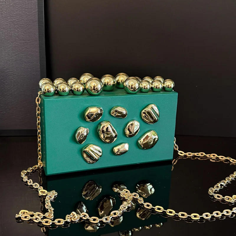 

Luxury Evening Clutch Bag For Women Mini Box Wedding Handbag Purse Phone Bag High Quality Acrylic Shoulder Crossbody Bag Lady