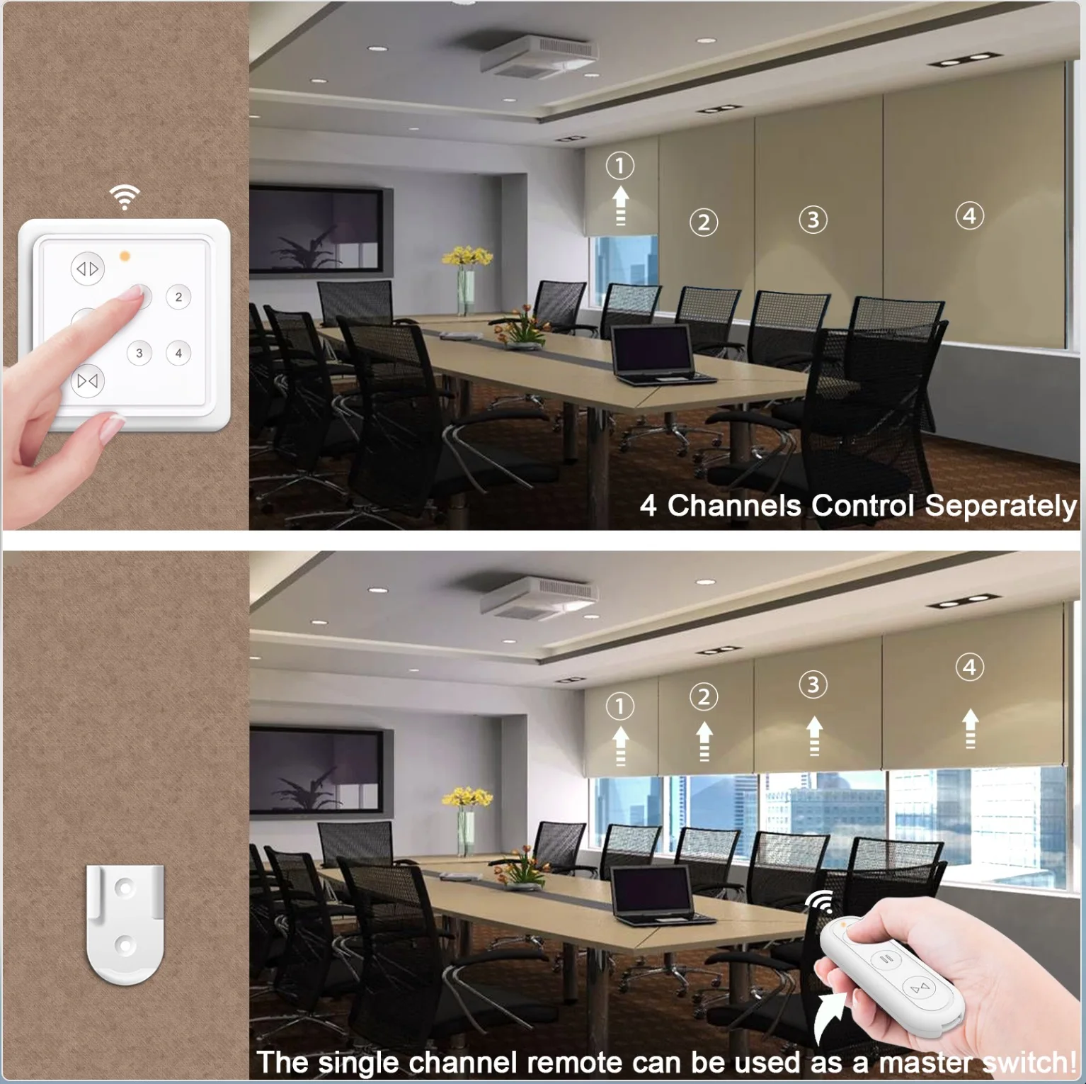 Tuya Smart Life RF WLAN Smart Vorhang- und Rolladen-Schalter Google Home Alexa Echo Sprachsteuerung Smart Home App Timer – Detail 8