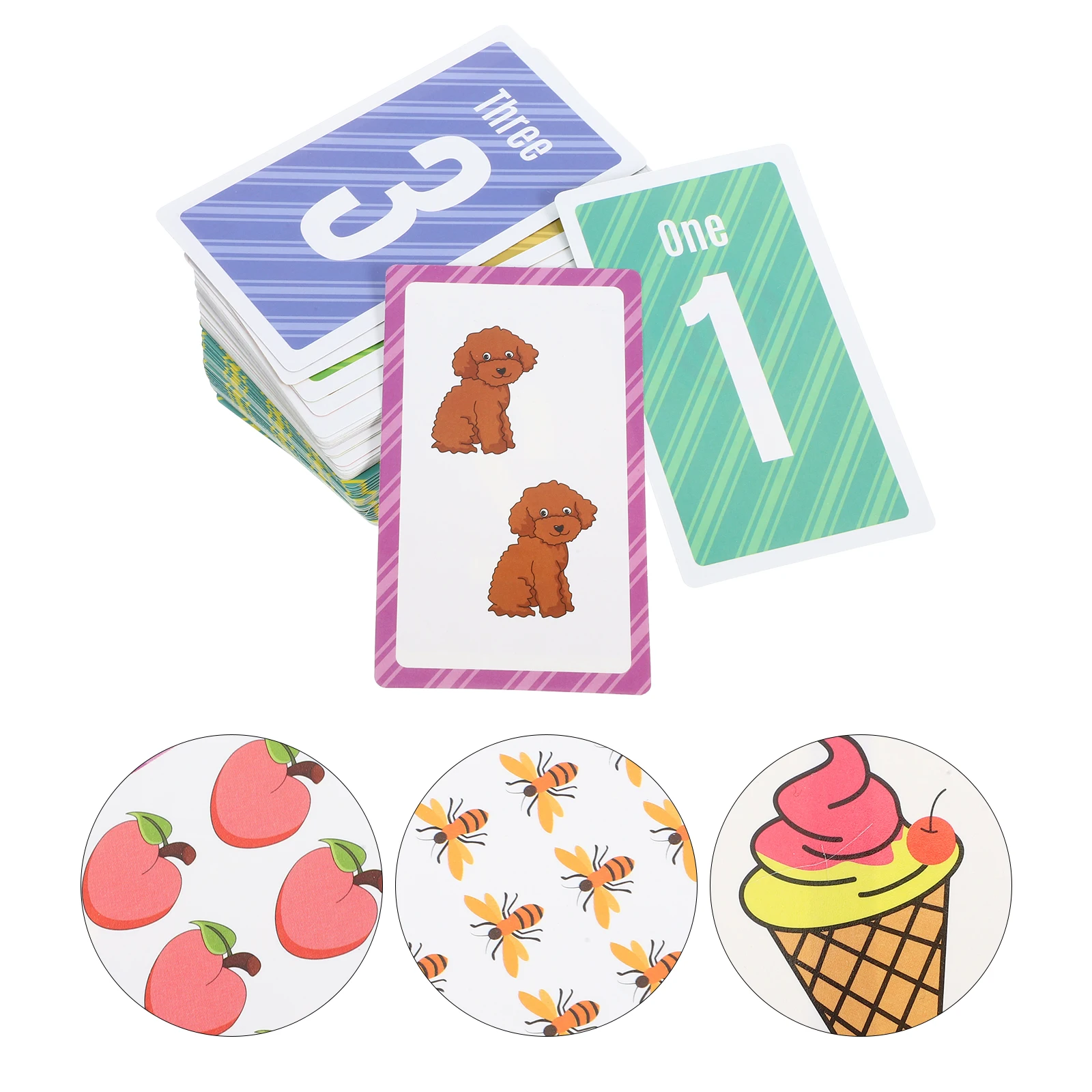 유아를 위한 숫자 플래시 카드 1세트, 교육용 학습 게임, 수학 언어 인지 플래시카드, 유치원 교육용